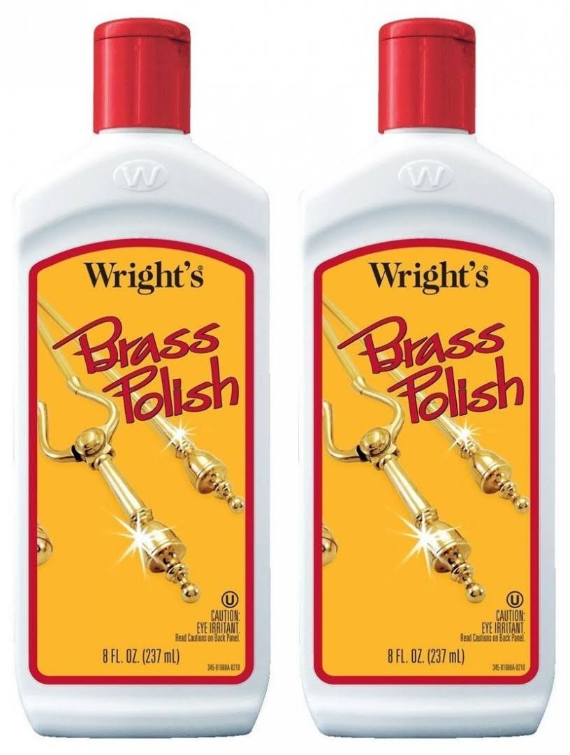 Wrights Brass Polish, 240ml, 2-Pack