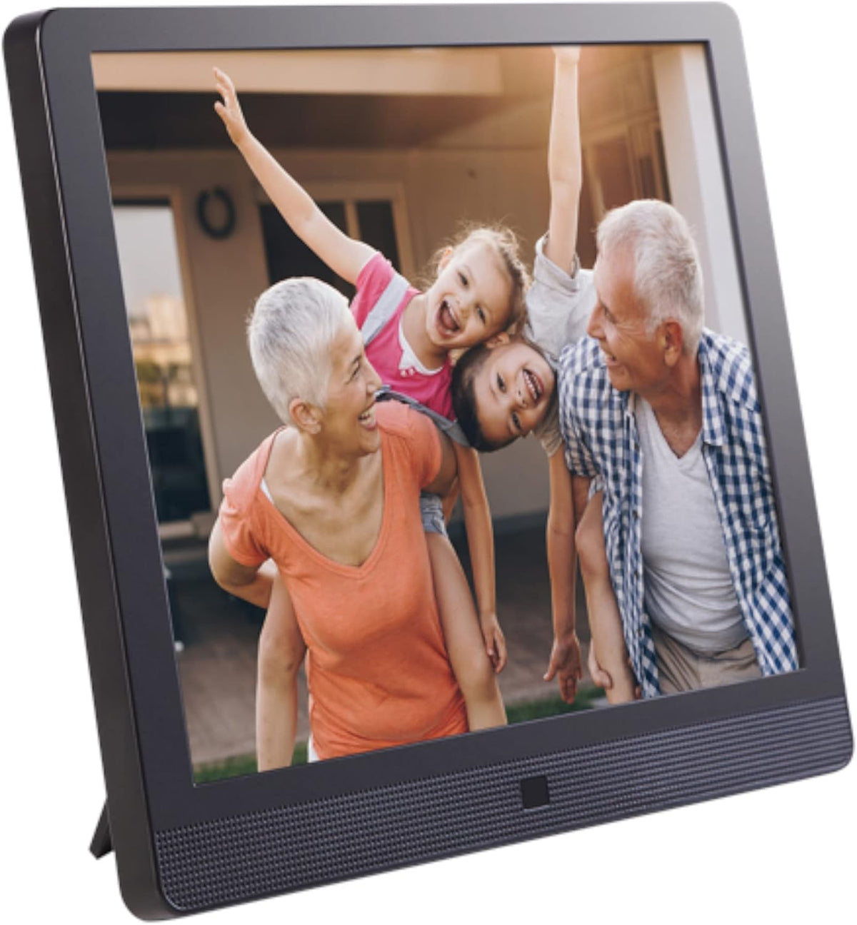 Pix-Star 15-Inch Easy Digital Photo Frame with High-Resolution Display, Motion Sensor, and Instant Photo & Video Sharing by Email or App