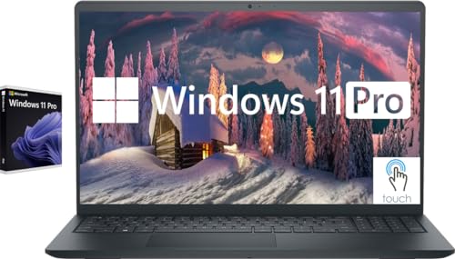Dell Inspiron 15.6-Inch Touchscreen Laptop with Windows 11 Pro, 32GB RAM, 1TB SSD, Intel i5-1155G7 Processor, Full HD IPS Display, Numeric Keypad, HDMI, Carbon Black