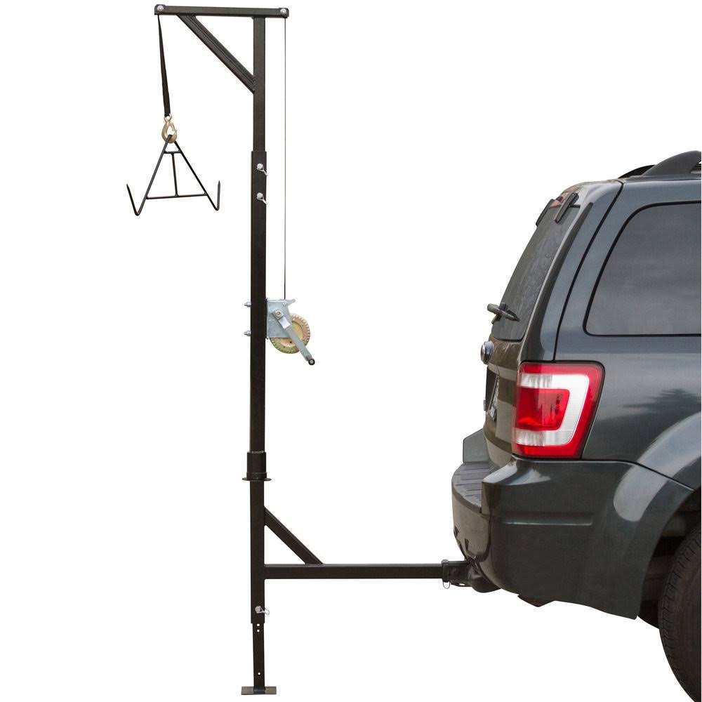 Kill Shot DEER-HOIST-SWIVEL Deluxe Deer Hoist with Swivel and Gambrel, Hitch-Mounted, 500 lb.