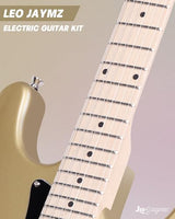Leo Jaymz 39-Inch Full-Size ST-Style Electric Guitar Starter Kit with SSH Pickup, 5W Portable Amp, Tuner, Gig Bag, Strap and Accessories, Violet Ocean