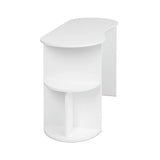 Compact White Student Desk by Pemberly Row, Designed with Convenient Storage