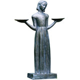 Bird Girl Garden Statue Sculpture by Potina Savannah, Gray, 37 x 22