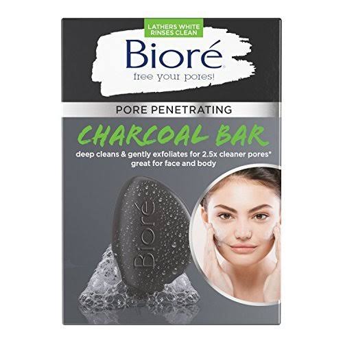 Biore Pore Penetrating Charcoal Bar, 107g