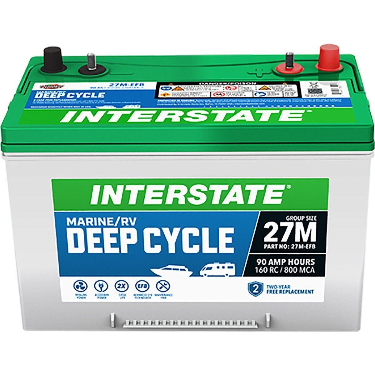 Interstate 27M-EFB Marine/RV Deep Cycle Battery