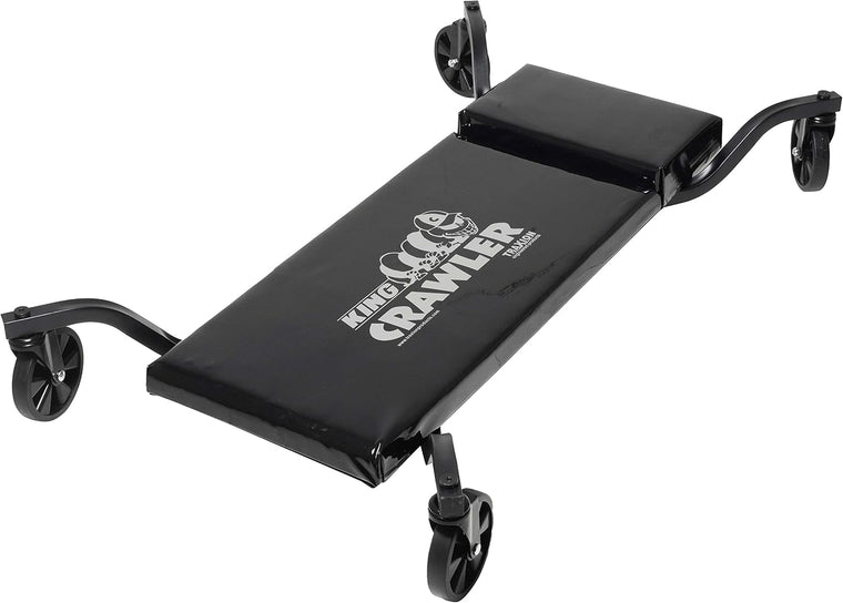 Traxion 1-200 King Crawler Rolling Automotive Mechanic Creeper with 5 All-Terrain Casters
