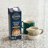 SOWN Organic Oat Creamer, Unsweetened Barista-Style Plant-Based Milk, 32 oz Pack of 6