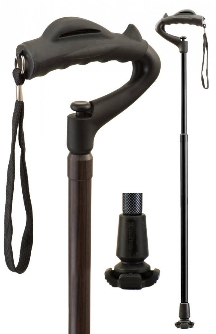 Ergocane Fully Adjustable Ergonomic Cane in Brown