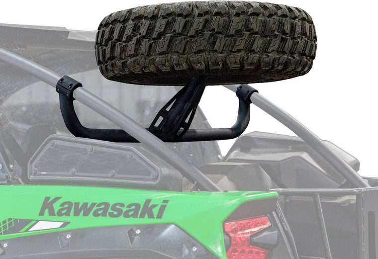 SuperATV Spare Tire Carrier for 2020+ Kawasaki Teryx KRX 1000, Fits Tires up to 37 Inches