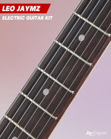 Leo Jaymz 39-Inch Full-Size ST-Style Electric Guitar Starter Kit with SSH Pickup, 5W Portable Amp, Tuner, Gig Bag, Strap and Accessories, Violet Ocean