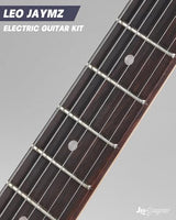 Leo Jaymz 39-Inch Full-Size ST-Style Electric Guitar Starter Kit with SSH Pickup, 5W Portable Amp, Tuner, Gig Bag, Strap and Accessories, Violet Ocean