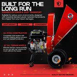 GreatCircleUSA 7 HP Gas-Powered Mini Wood Chipper, Shredder and Mulcher with 3-Inch Maximum Wood Capacity, EPA/CARB Certified for Fire Prevention and Building Firebreaks