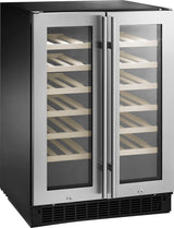 Insignia Dual-Zone Wine and Beverage Cooler with Glass Doors, Stainless Steel