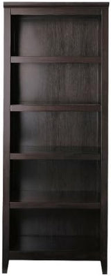 Carson 5-Shelf Bookcase by Threshold, Espresso Finish