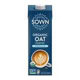 SOWN Organic Oat Creamer, Unsweetened Barista-Style Plant-Based Milk, 32 oz Pack of 6
