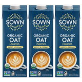 SOWN Organic Oat Creamer, Unsweetened Barista-Style Plant-Based Milk, 32 oz Pack of 6